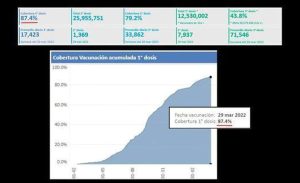 Estadística vacunacion Covid-19 